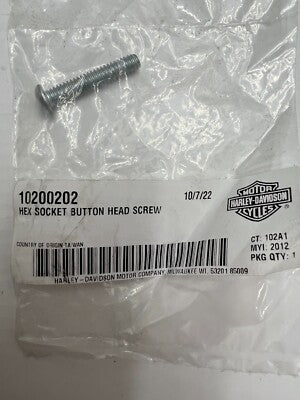 Harley-Davidson Hex Socket Button-Head Screw, 1/4-20 x 1-3/8 Inch 10200202