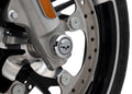 Harley-Davidson Willie G Skull Front Axle Nut Covers, Chrome, Pair 43000318