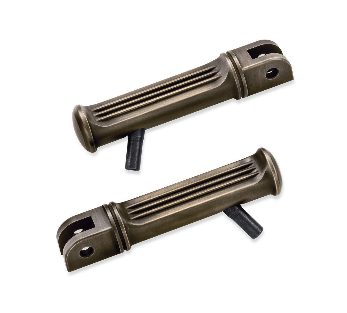 Harley-Davidson Brass Collection Rider Footpegs with Wear Pegs, Pair 50500690