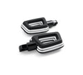 Reference photo: Harley-Davidson Empire Left Passenger Footpeg Assembly, Black Machine Cut 50502055