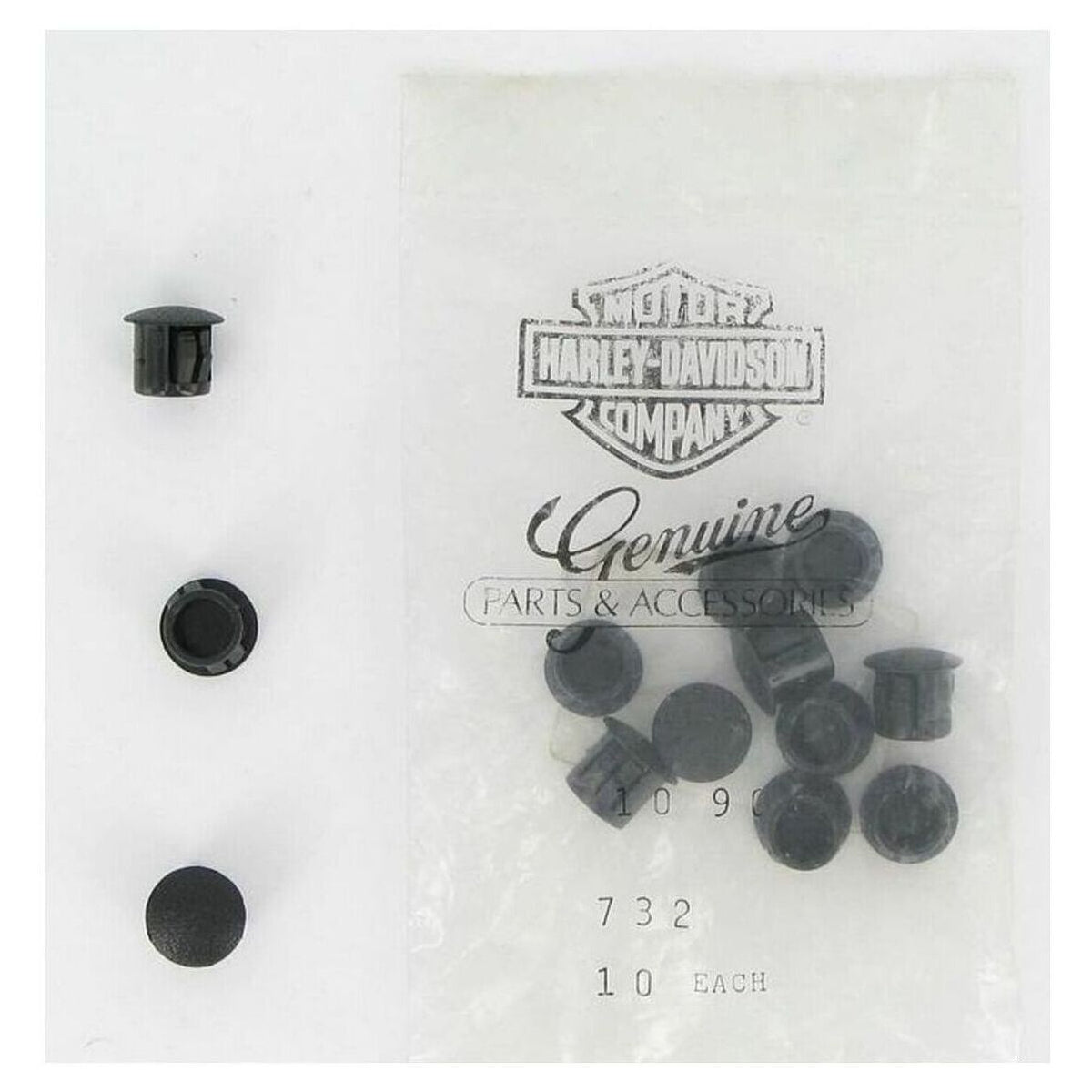Harley-Davidson Hole Plug, Black 732