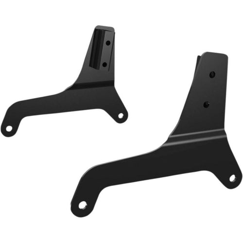 Drag Specialties Sissy Bar Side Plates, Black, Pair 1504-0071